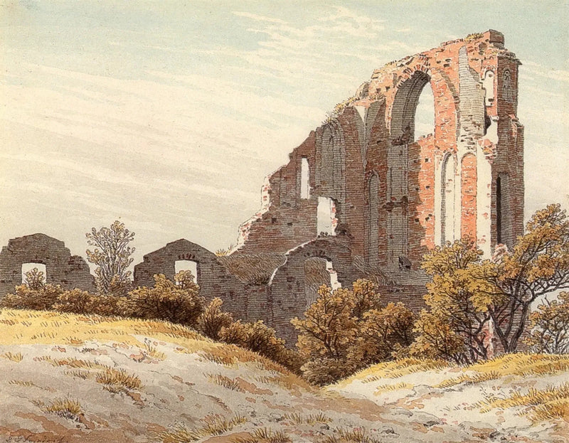ruiny opactwa w Eldenie - Caspar David Friedrich