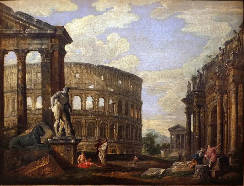 Ruiny starożytnego Rzymu - Giovanni Paolo Panini