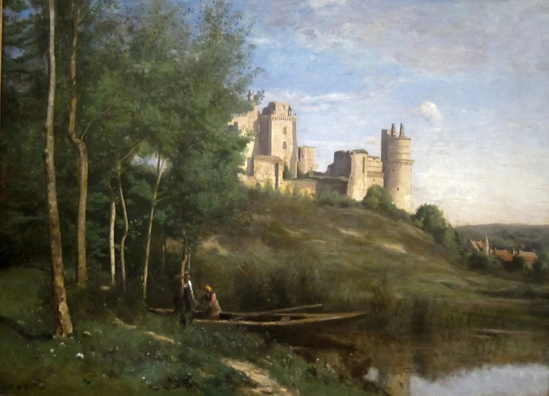 ruiny Zamku Pierrefonds - Jean-Baptiste Camille Corot