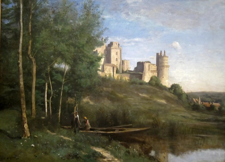 ruiny Zamku Pierrefonds - Jean-Baptiste Camille Corot