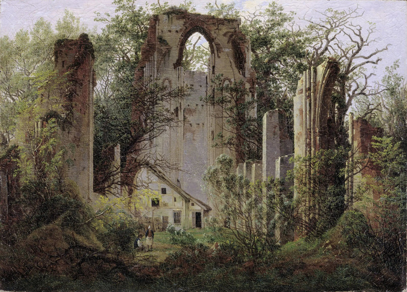 ruiny klasztoru w Eldenie, w pobliżu Greifswaldu - Caspar David Friedrich