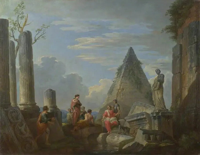 Rzymskie ruiny z postaciami - Giovanni Paolo Panini