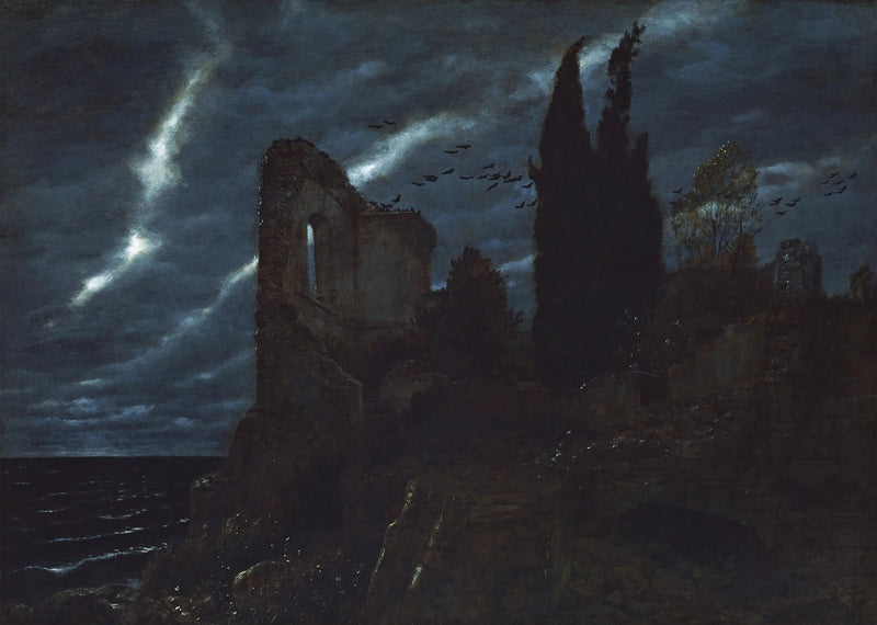 Ruiny na wybrzeżu - Arnold Böcklin