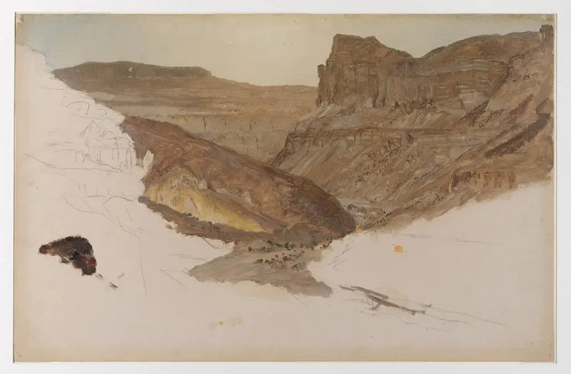 Górski strumień, dolina Jemenu, Palestyna - Frederic Edwin Church