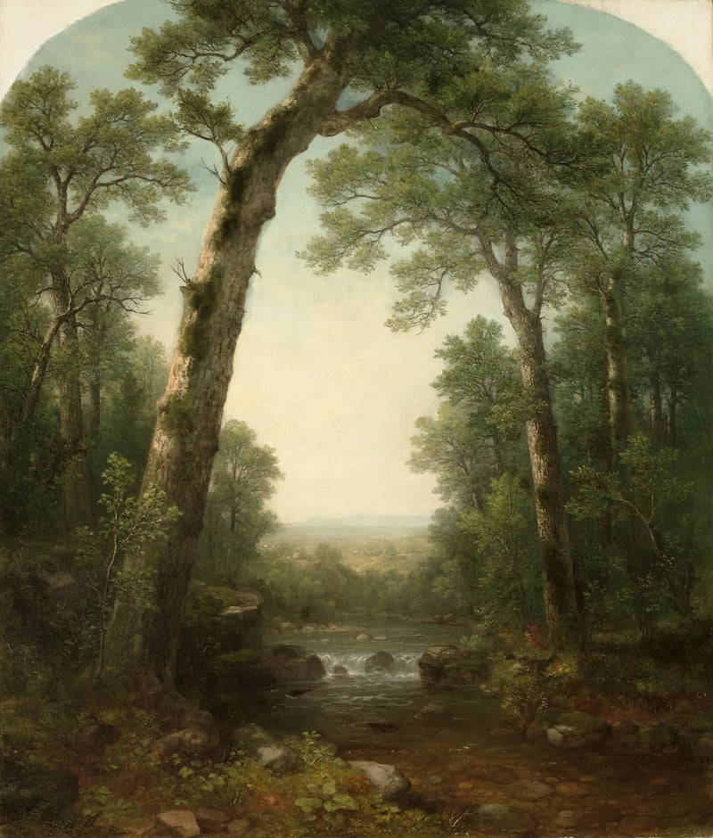 Strumień leśny z widokiem - Asher Brown Durand