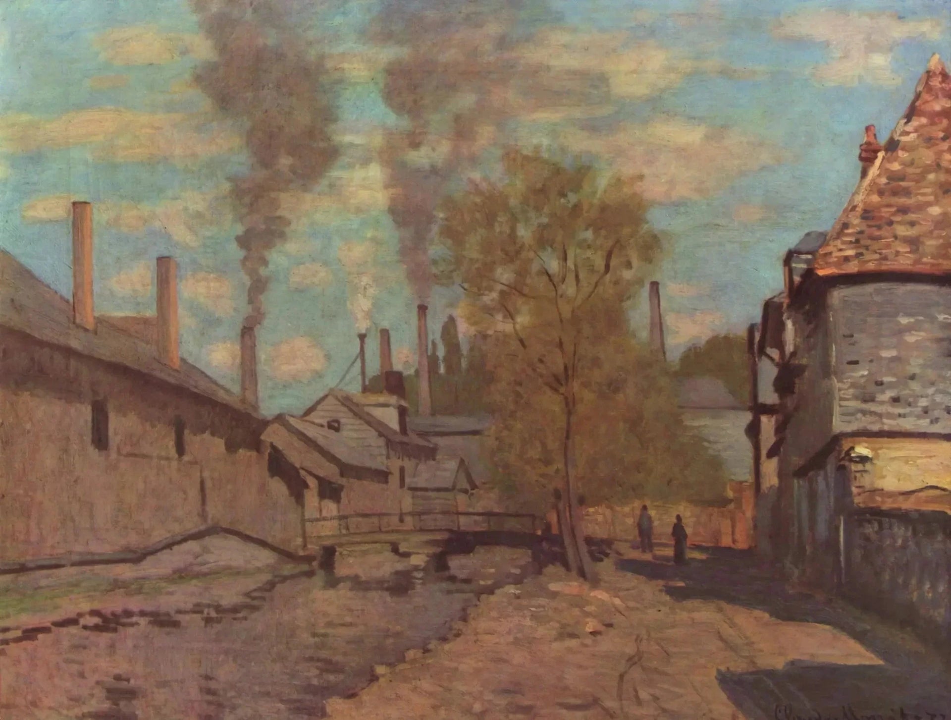 Le Ruisseau de Robec W206 par Claude Monet, musée d’Orsay