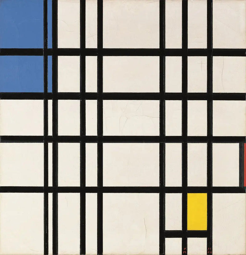 Rytm prostych linii (i kolor?) - Piet Mondrian