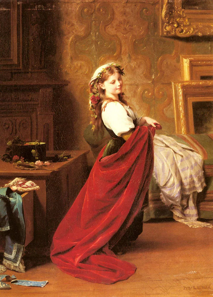 S'habiller. - Fritz Zuber-Buhler image 1 copie de tableau peinte à la main
