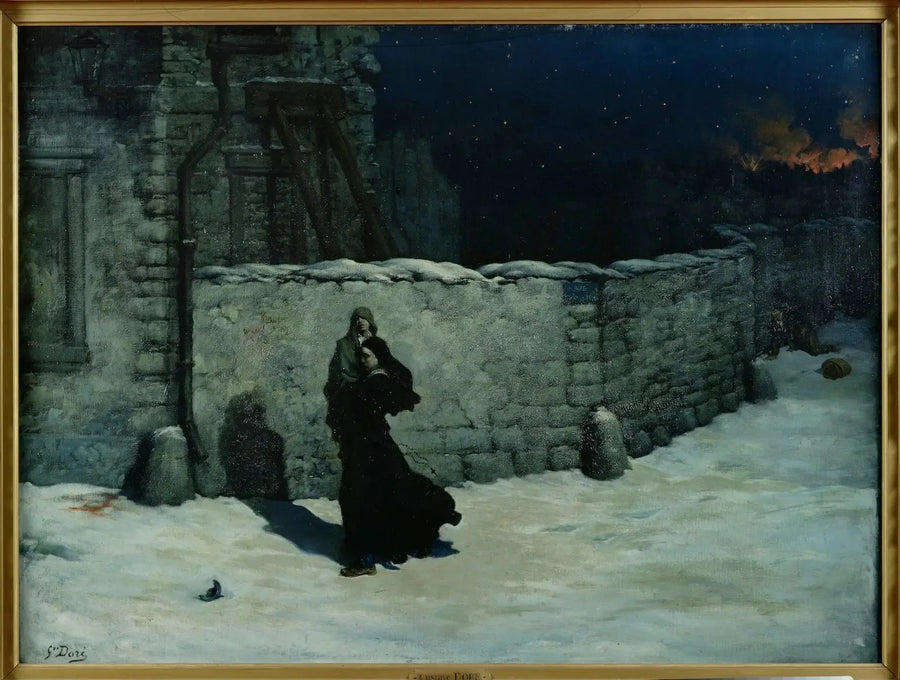 Siostra Miłosierdzia ratująca dziecko. Epizod oblężenia Paryża - Gustave Doré