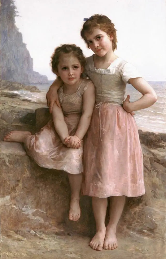 Siostry na brzegu - Bouguereau