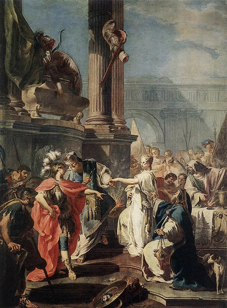 Ofiara Polyxeny - Giovanni Battista Pittoni