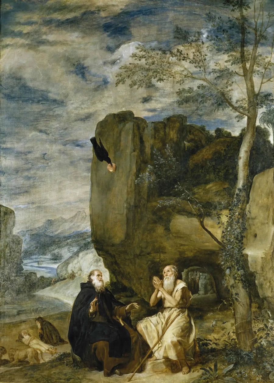 Święty Antoni Abbe i święty Paweł, pierwszy eremita - Diego Velázquez