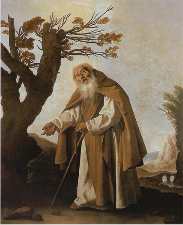 Święty Antoni, opat - Francisco de Zurbarán