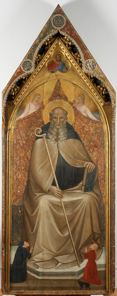 Święty Antoni, opat intronizowany - Spinello Aretino