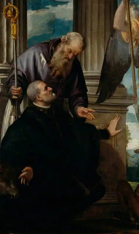 Święty Antoni Abp, patron klęczącego darczyńcy - Paul Véronèse