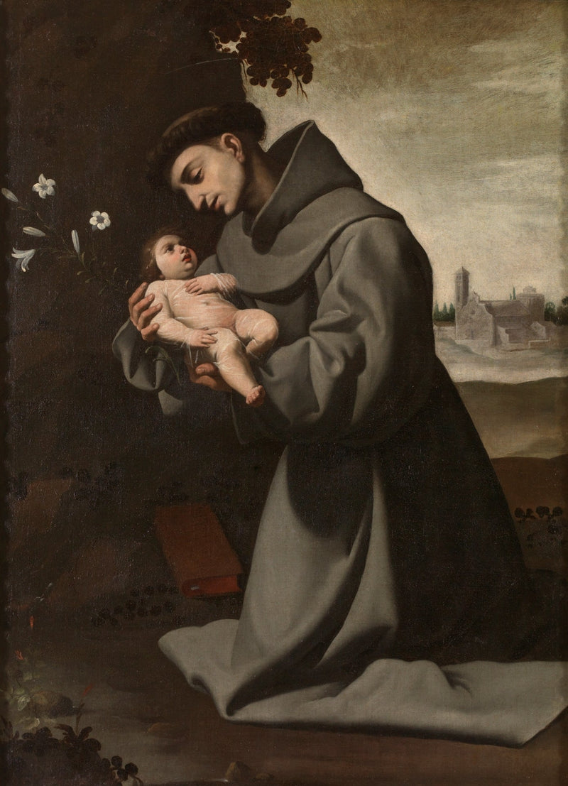 Święty Antoni z Padwy z Dzieciątkiem Jezus - Francisco de Zurbarán