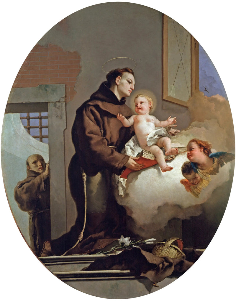 Święty Antoni z Padwy z Dzieciątkiem Jezus - Giovanni Battista Tiepolo