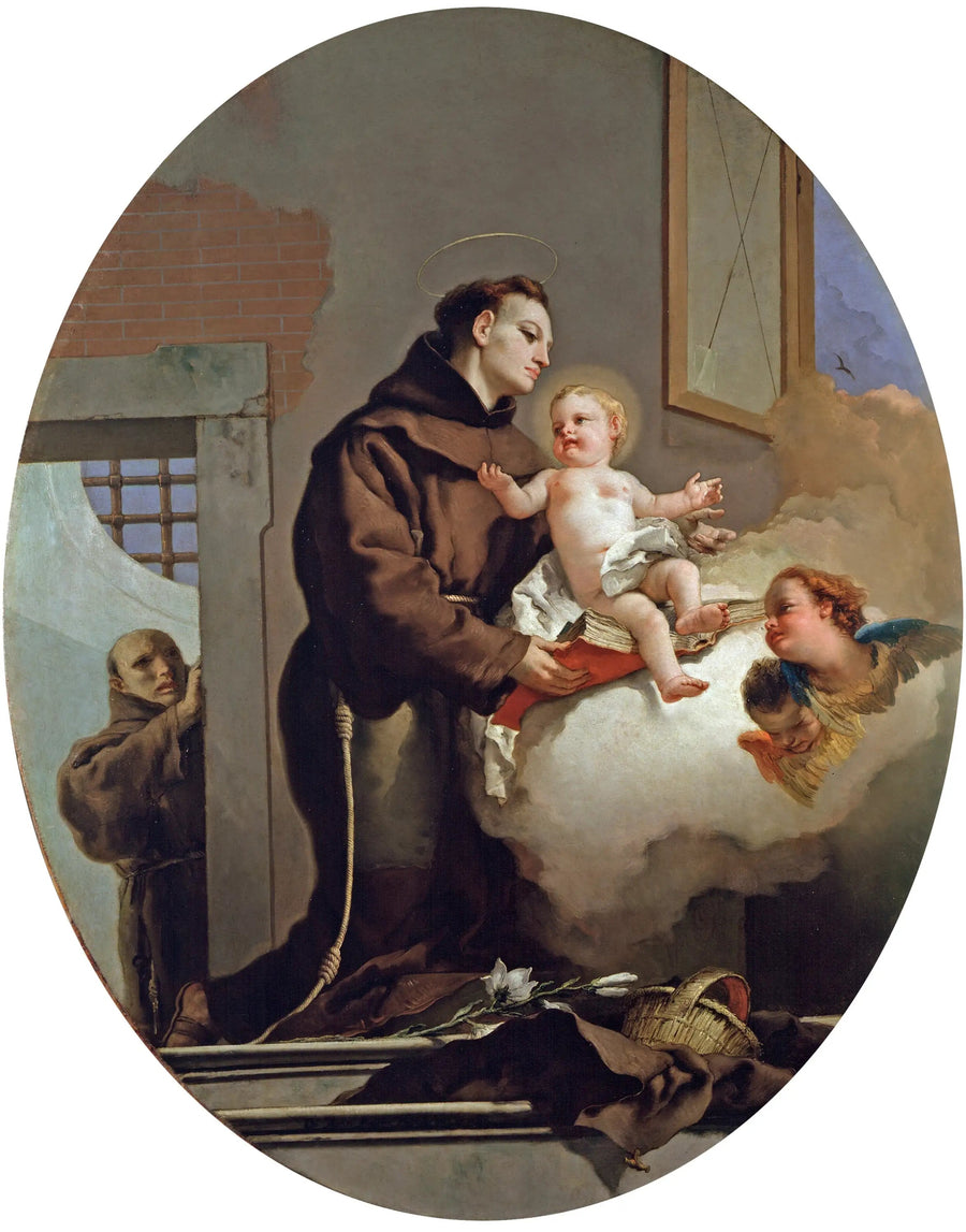 Święty Antoni z Padwy z Dzieciątkiem Jezus - Giovanni Battista Tiepolo