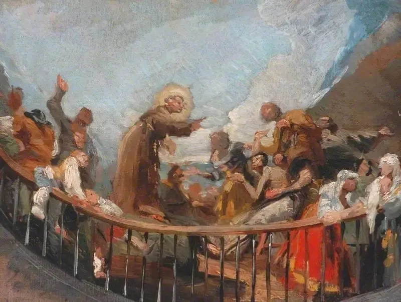 Święty Antoni wskrzeszający umarłego - Francisco de Goya