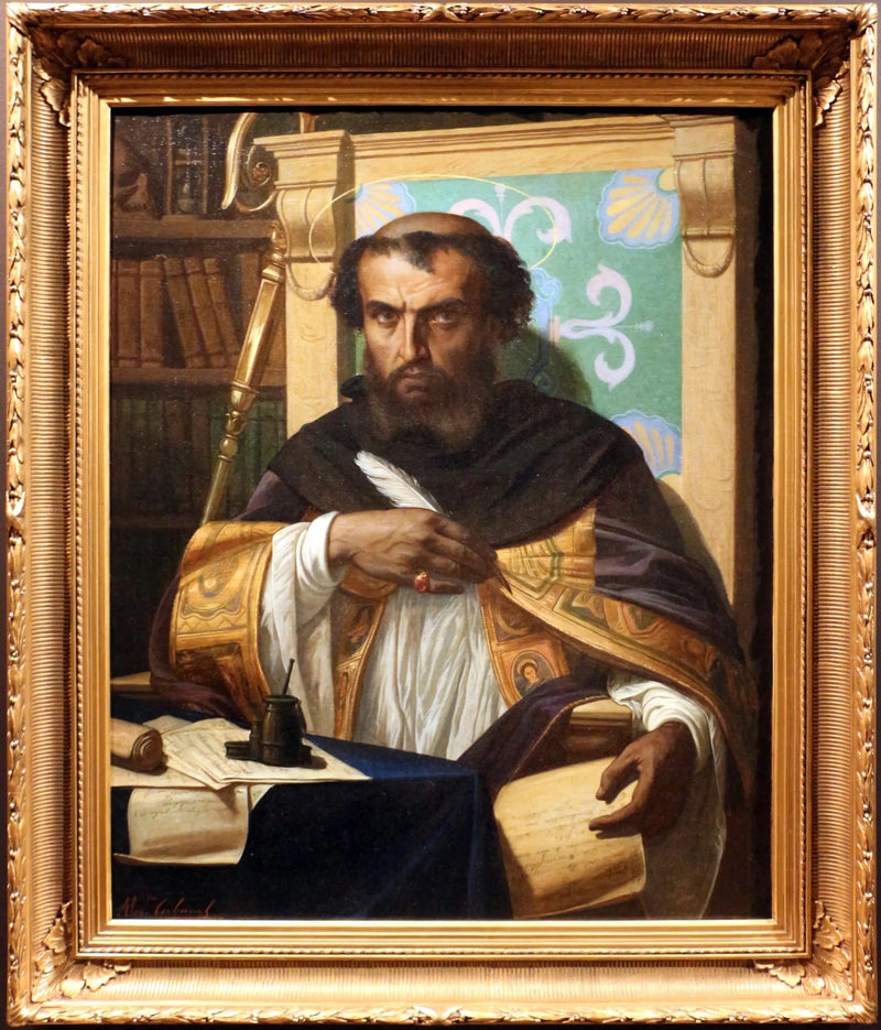 Święty Augustyn w swoim biurze - Alexandre Cabanel
