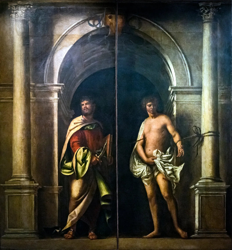 Saint Barthélemy i Saint Sébastien - Sebastiano del Piombo