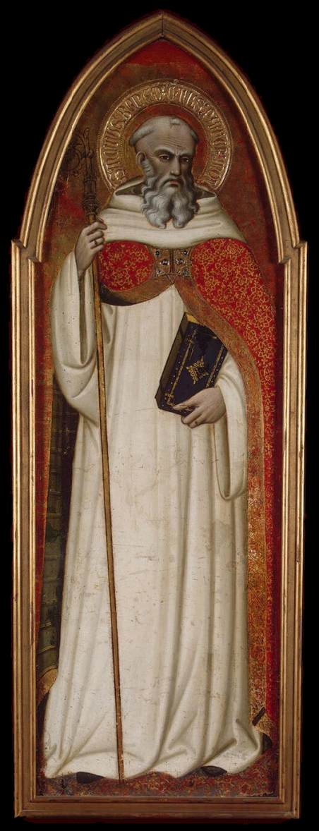 Święty Benoît (skrzydło poliptyku) - Spinello Aretino