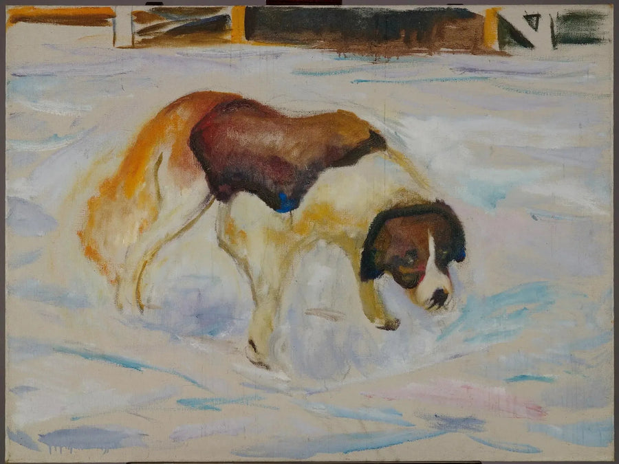Święty Bernard w śniegu - Edvard Munch