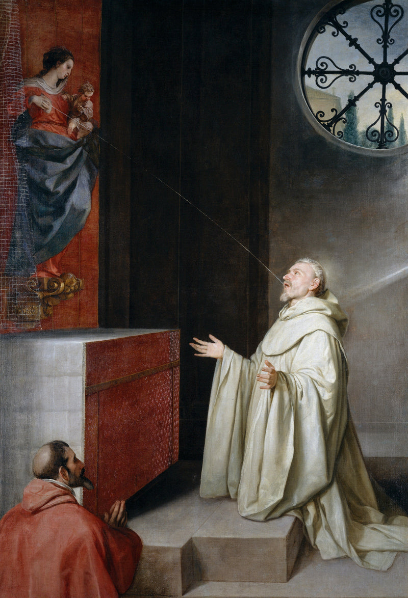 Święty Bernard i Maryja - Alonso Cano