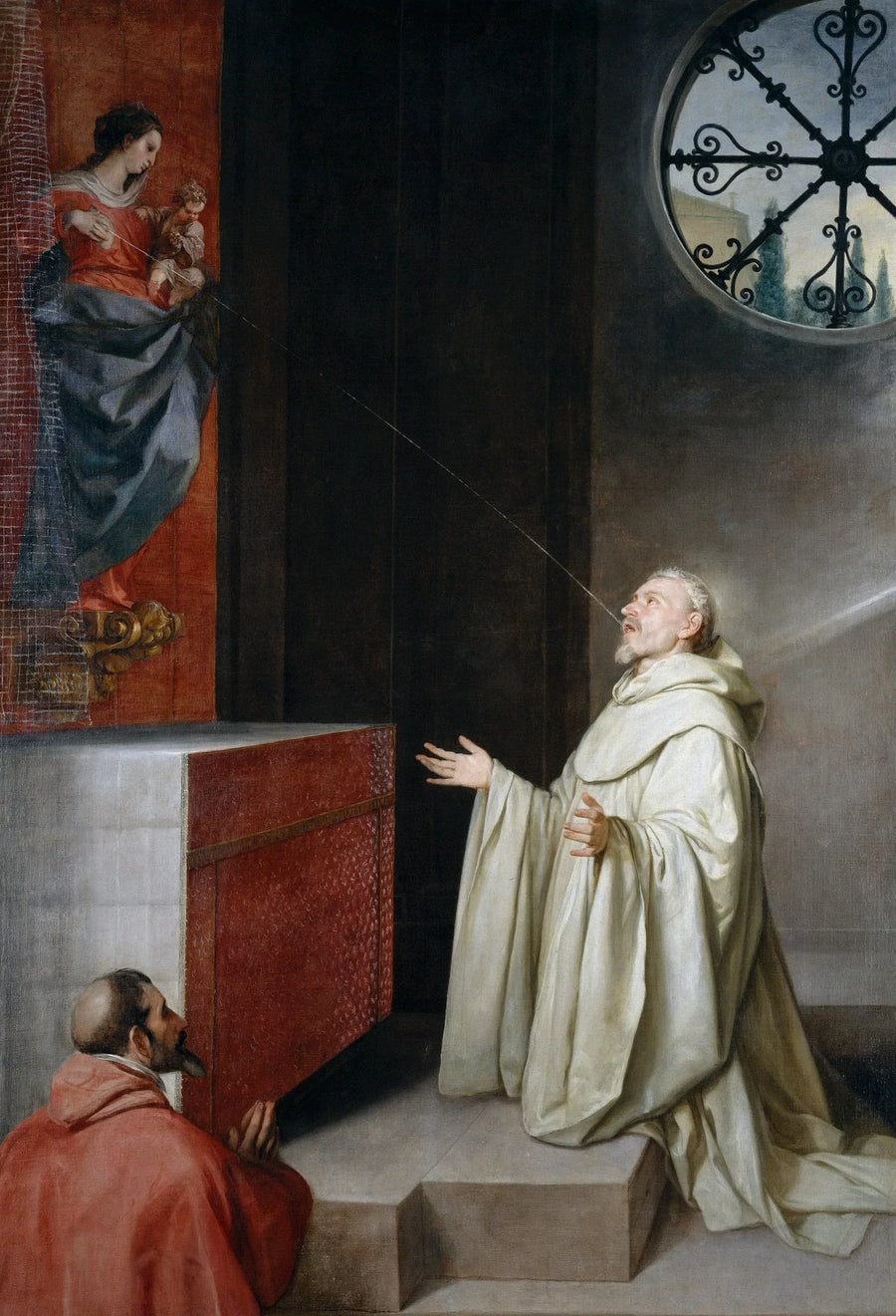 Święty Bernard i Maryja - Alonso Cano