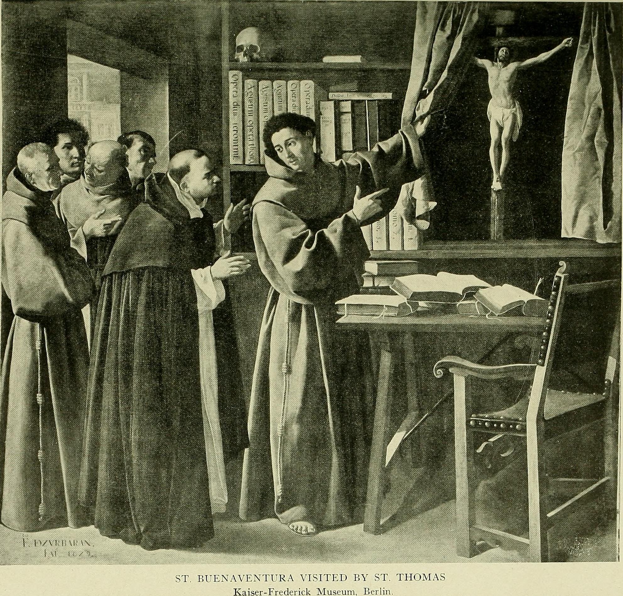 Saint Bonaventure et saint Thomas d’Aquin devant le Crucifix - Francisco de Zurbarán - Alpha Reproduction