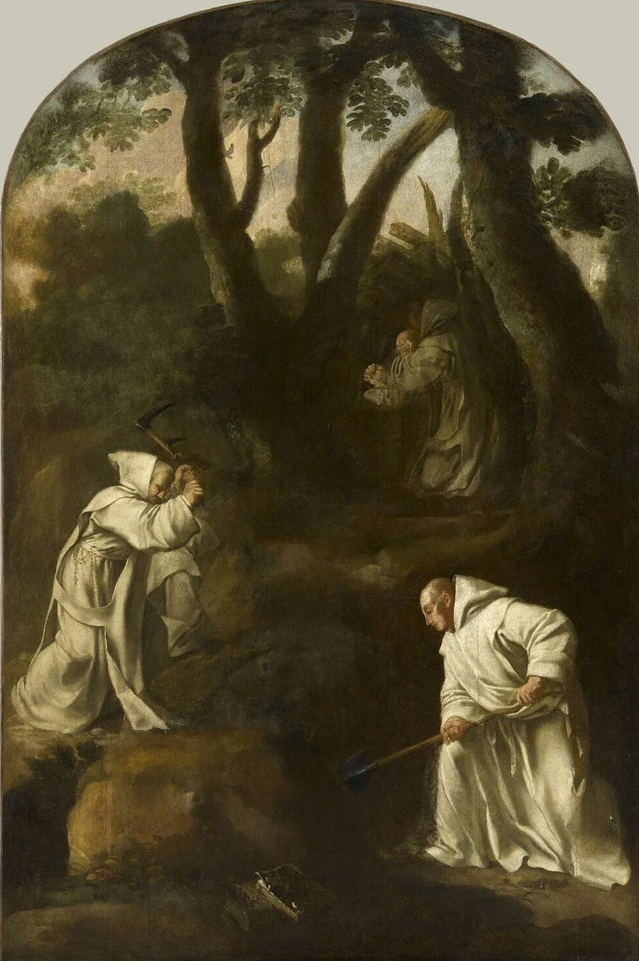Święty Bruno w modlitwie w swoim oratorium - Eustache Le Sueur