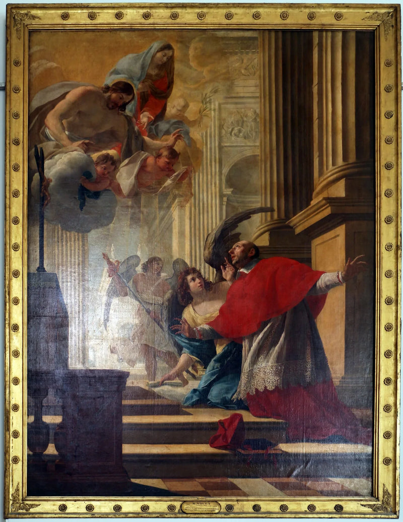 Święty Karol Boromeusz modlący się za chorych na dżumę w Mediolanie - Simon Vouet