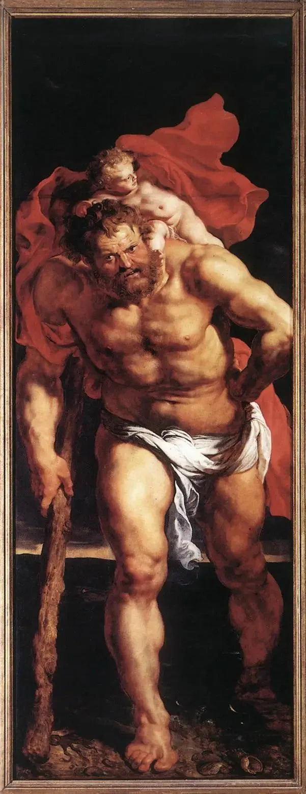 Święty Krzysztof (zewnętrzne lewe drzwi) - Peter Paul Rubens