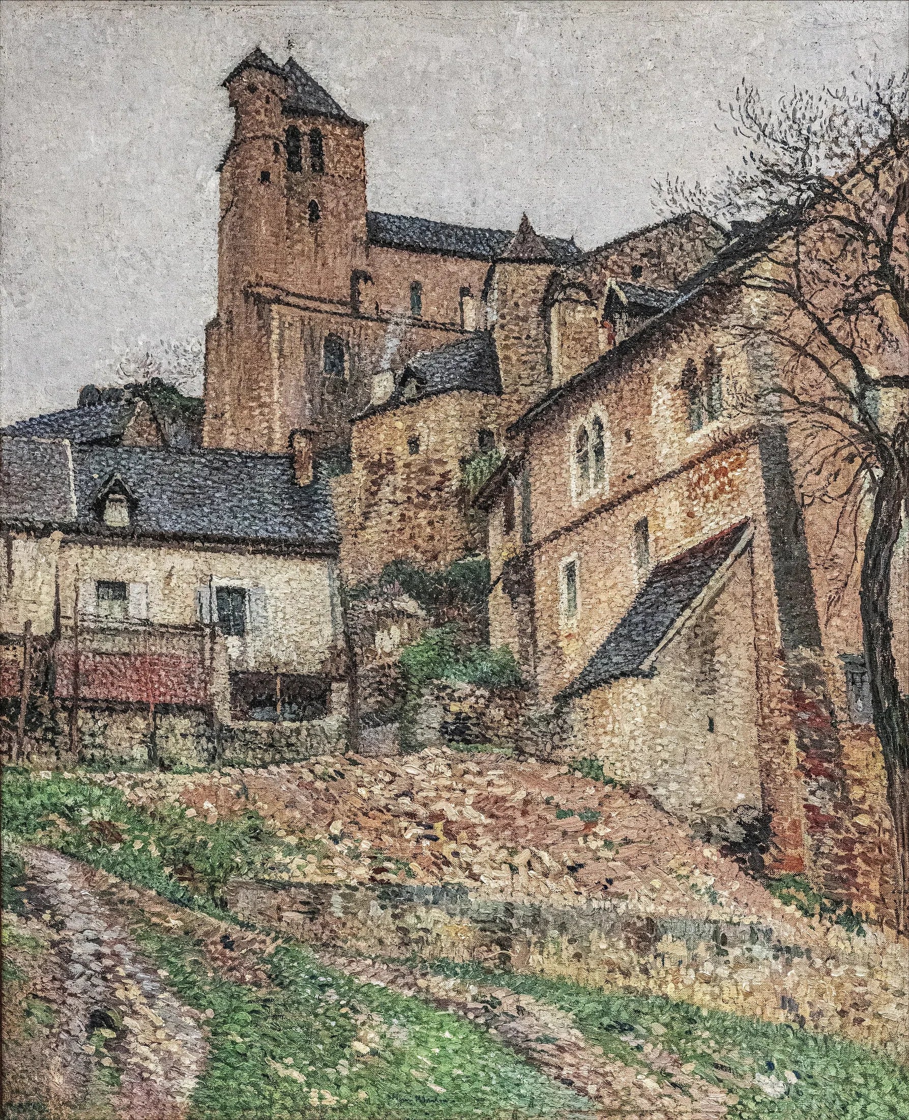 Saint-Cirq Lapopie, la place du Carol - Henri-Jean Guillaume Martin image 1 copie peinte à la main à l’huile