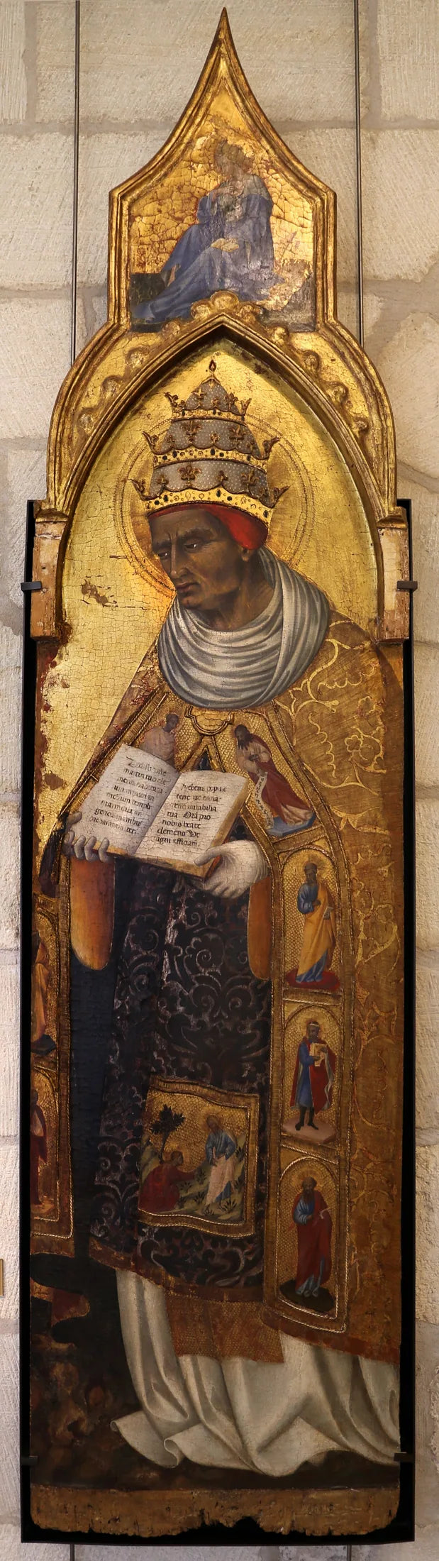 Saint Clément (above: Matka Boska Zwiastowania) - Giovanni di Paolo