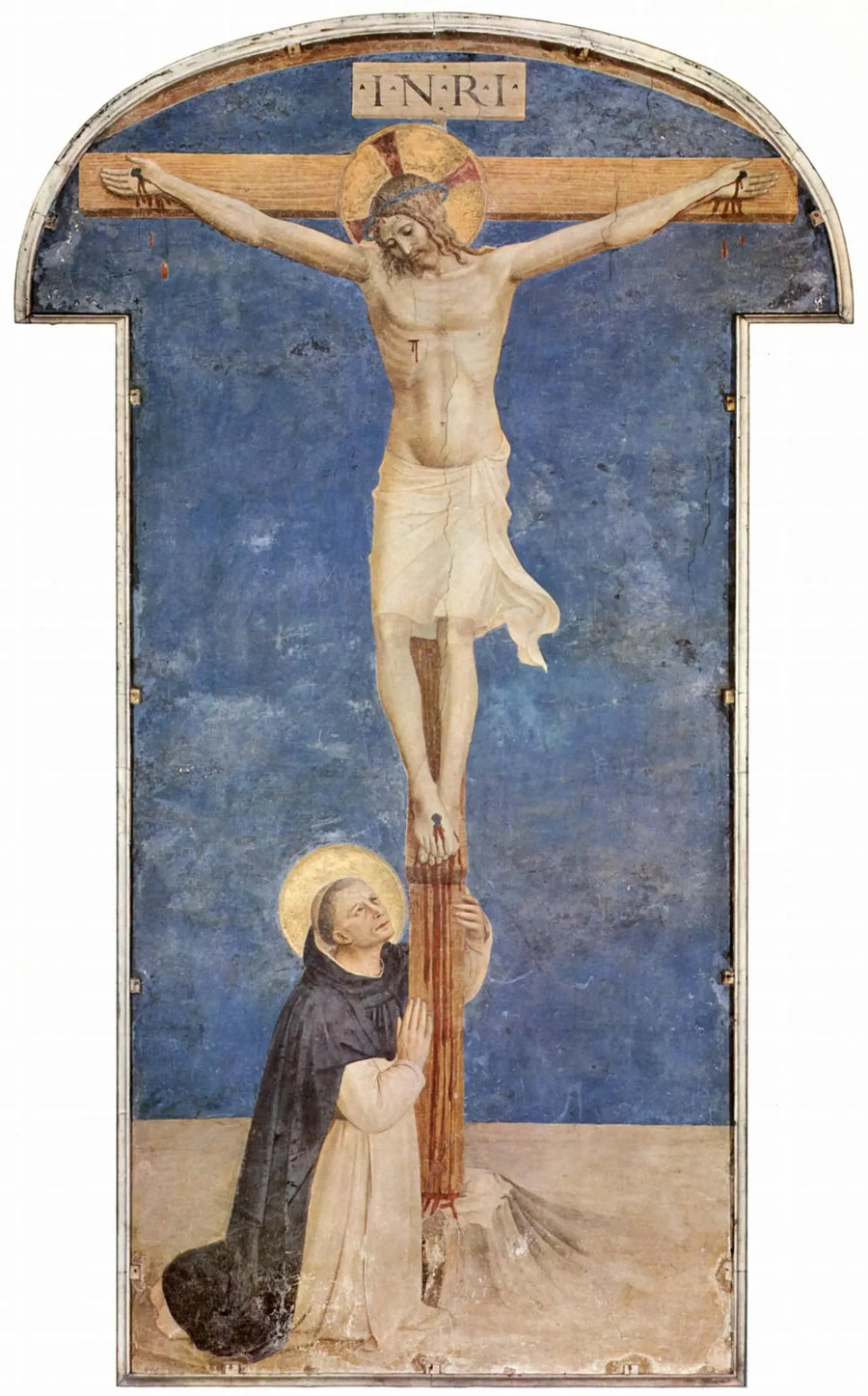 Święty Dominik czczący Ukrzyżowanie - Fra Angelico
