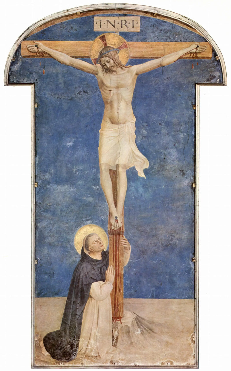 Święty Dominik czczący Ukrzyżowanie - Fra Angelico