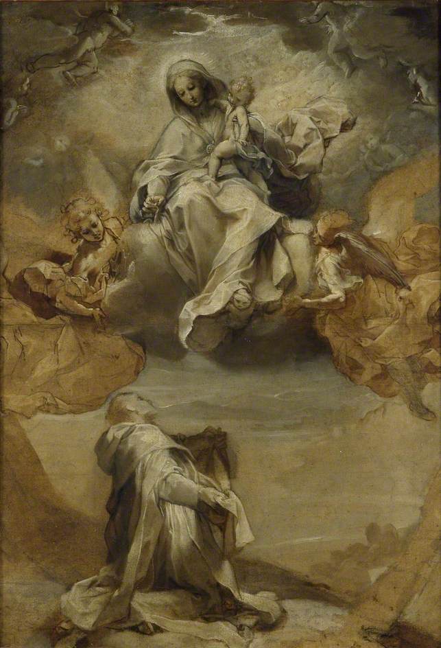 Saint Dominique de Guzmán recevant le Rosaire - Federico Barroci - Alpha Reproduction