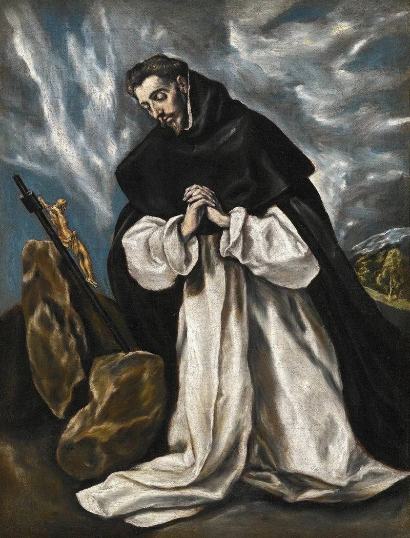 Święty Dominik w modlitwie - El Greco