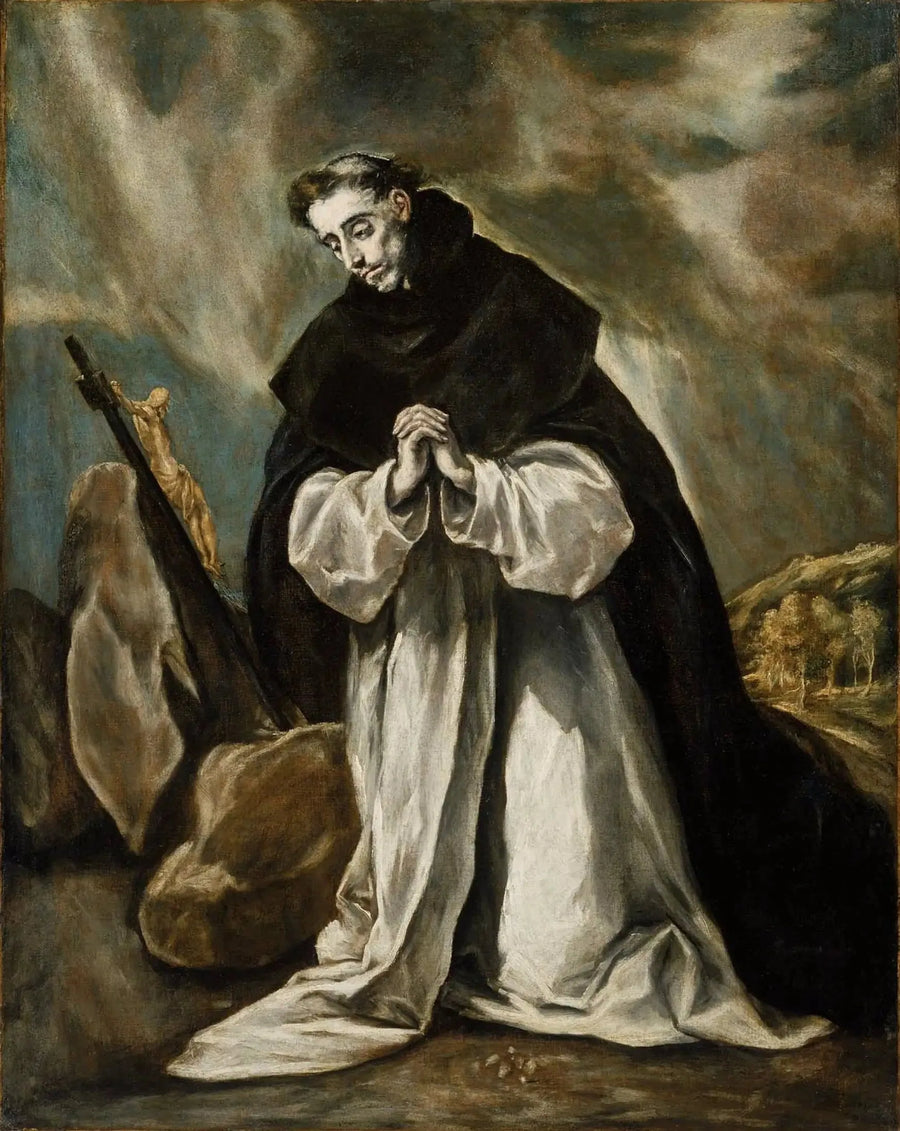 Święty Dominik w modlitwie - El Greco