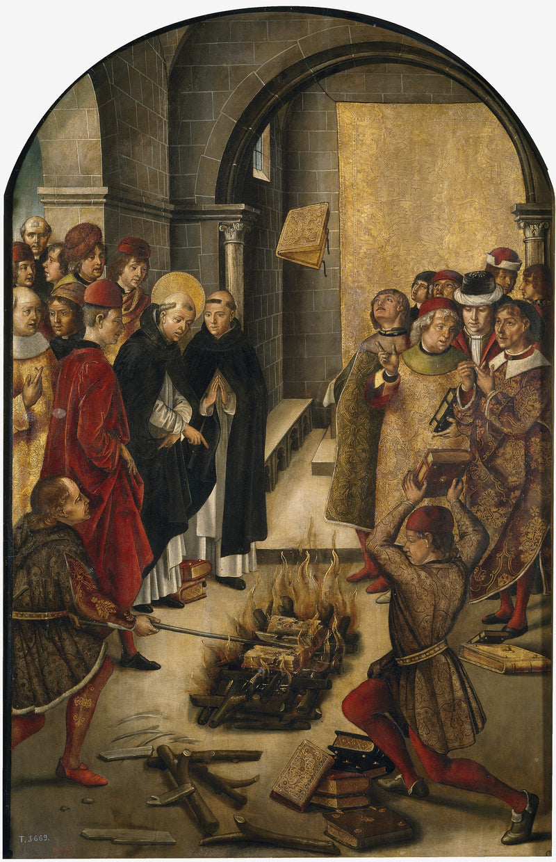 Święty Dominik i Albigeończycy - Pedro Berruguete