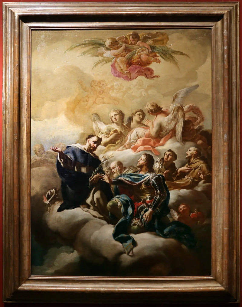 Święty Dominik, święty Ludwik, święty Antoni z Padwy i święty Franciszek z Asyżu - Corrado Giaquinto