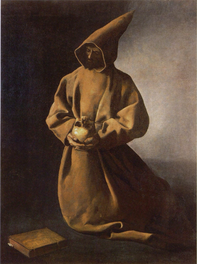 Święty Franciszek na kolanach - Francisco de Zurbarán