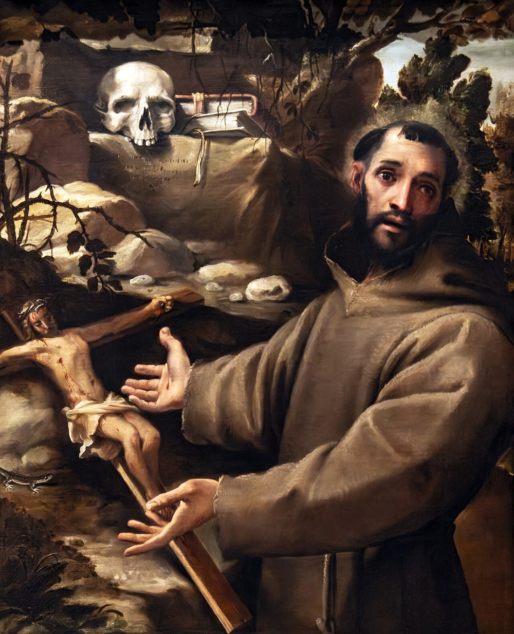 Saint François - Annibale Carracci - Alpha Reproduction