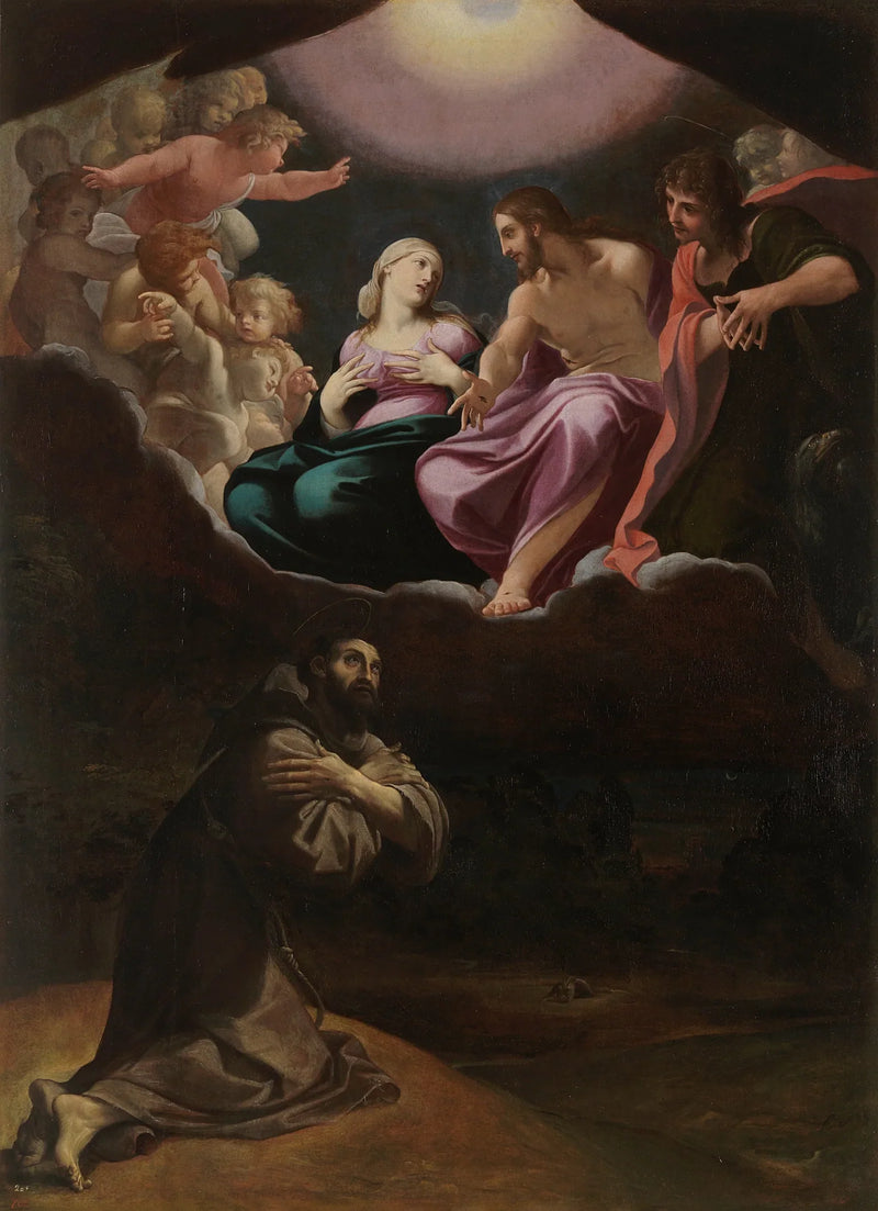 Święty Franciszek z Asyżu w Portioncule - Ludovico Carracci