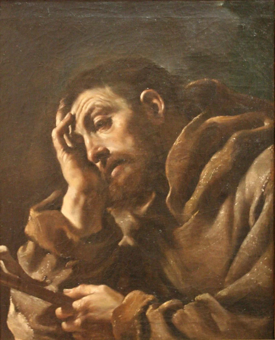 Święty Franciszek z Asyżu w medytacji - Guercino
