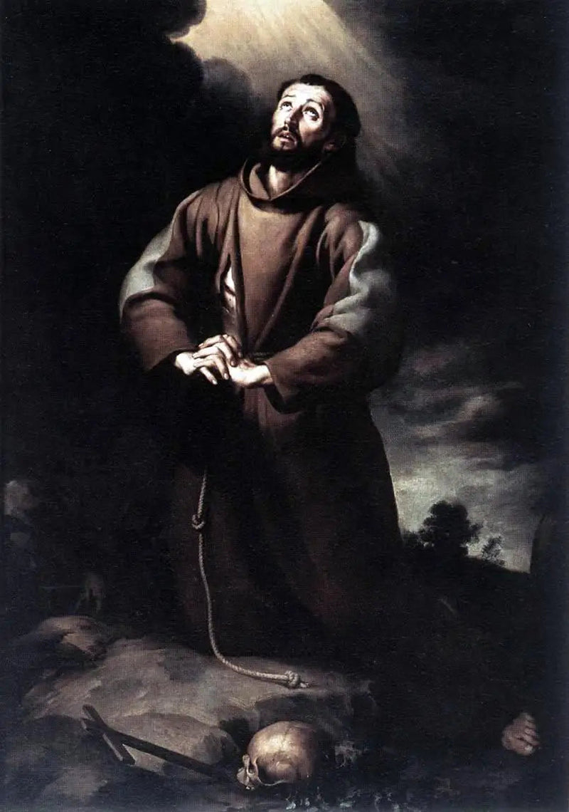 Święty Franciszek z Asyżu w modlitwie - Bartolomé Esteban Murillo