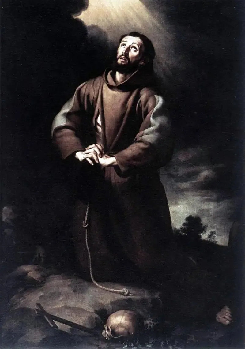 Święty Franciszek z Asyżu w modlitwie - Bartolomé Esteban Murillo