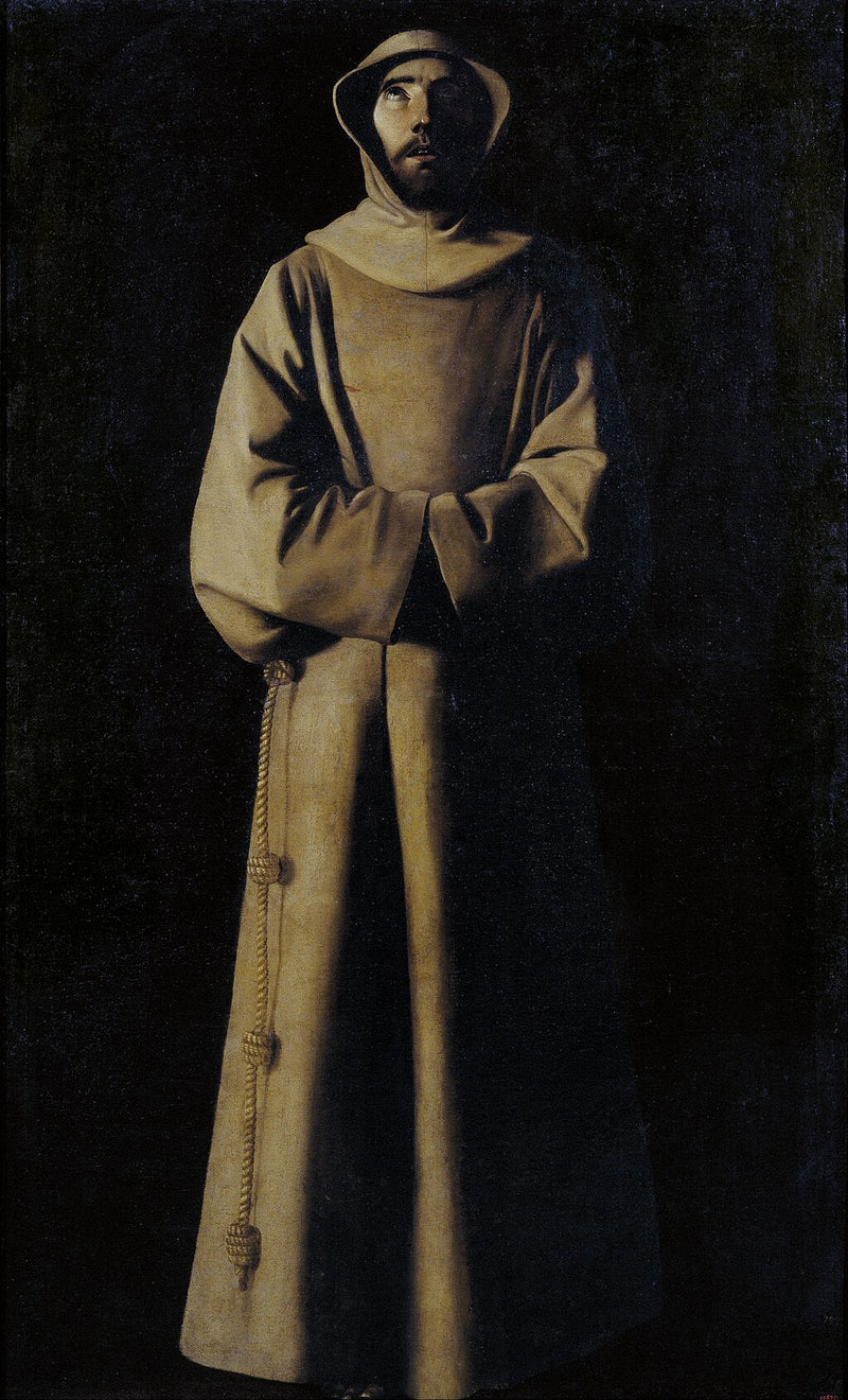 Święty Franciszek z Asyżu według wizji papieża Mikołaja V - Francisco de Zurbarán