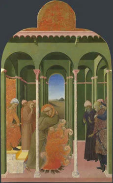 Święty Franciszek przed sułtanem - Stefano di Giovanni (Sassetta)